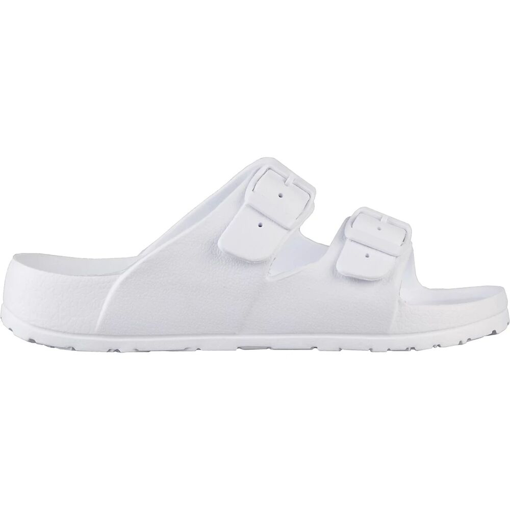 O'Rageous Women's 2 Buckle Slide Sandals - WHITE - Size 8